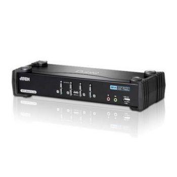 4 Port Dual-Link DVI/USB 2.0 KVMP Switch