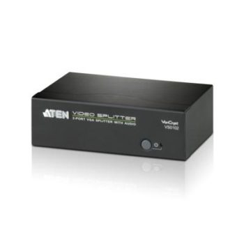 VS0102 2-Port VGA Splitter With Audio Is VGA Splitter That Allow A Single VGA Video & Audio Signal To Be Distributed