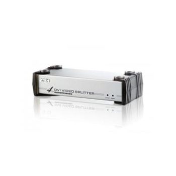 4 Port DVI Video Splitter + Audio Support