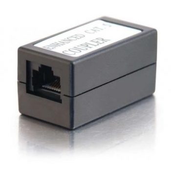 Cat5E RJ45 Modular Inline Coupler Black