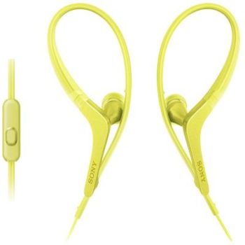 Sports Headphones Yellow 1.2M Cord