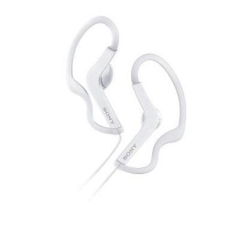 Sports Headphones White 1.2M Cord