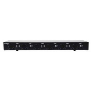 AT6 Rack-mount 100V Attenuator + A/B Source Switch 6 X 30W