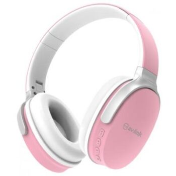 Over-Ear Wireless Bluetooth Headphones Pink