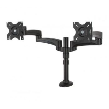 Twin Screen With Dual Articulated Arms Flat Screen Desk Mount