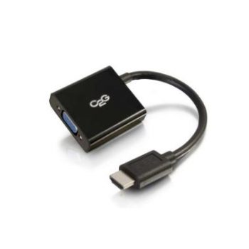 2.0m 1 HDMI Male To 1 VGA Female Adapter Converter Dongle Black