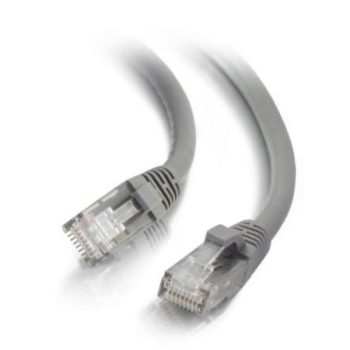 1m Cat6 Booted Unshielded (UTP) Low Smoke Zero Halogen (LSZH) Network Patch Cable – Grey