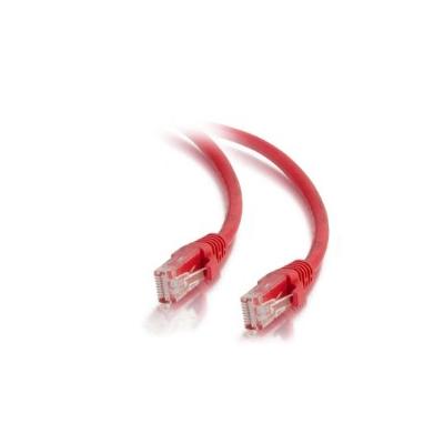 1m Cat5e Booted Unshielded (UTP) Network Patch Cable - Red