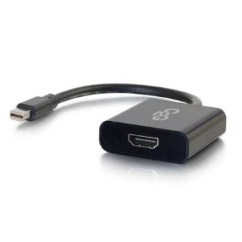 4K Mini DisplayPort Male To HDMI Female Active Converter Black