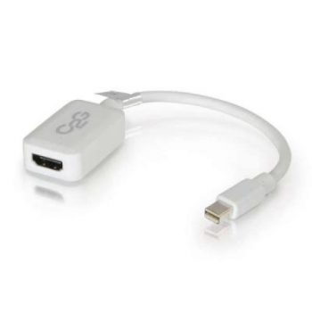 20cm Mini DisplayPort Male To HDMI Female Adapter Converter White