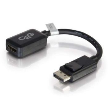 20cm DisplayPort Male To HDMI Female Adapter Converter Black