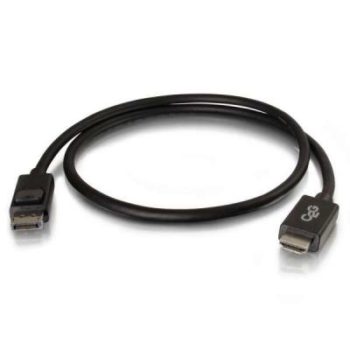 2m DisplayPort Male To HDMI Male Adapter Cable – Black