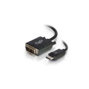 1m DisplayPort Male To Single Link DVI-D Male Adapter Cable – Black