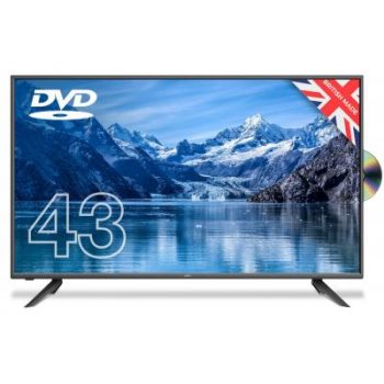 43" Full HD LED TV 1920 X 1080sBlack 3x HDMI VESA Wall Mount 200 X 200mm