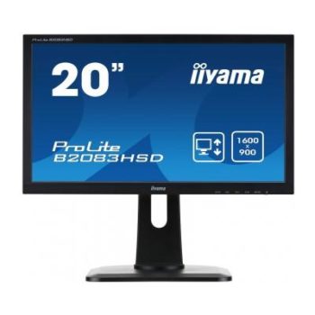 20" Black LED Monitor HD Ready Speakers Height Adjustable VGA And DVI