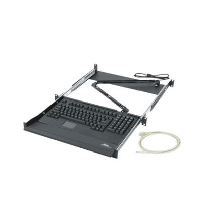 1RU Keyboard Sliding Shelf Black
