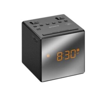 Alarm Clock With FM/AM Radio Black