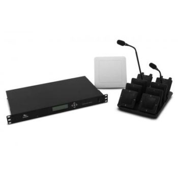 Executive Elite – 8 Channel Wireless Microphone System (Includes: Base Unit Remote Antenna Charger Base For 8 Microphones Power Supply) – Elite Microphones Are Not Included. Elite Microphones Are Required To Be Purchased Separately.